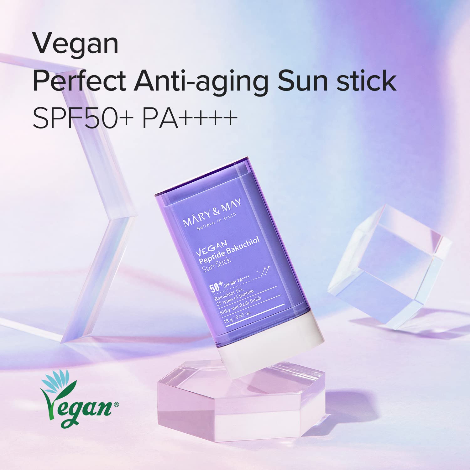 [Mary&May] Vegan Peptide Bakuchiol Sun Stick SPF50+ PA++++ Wepremiumng