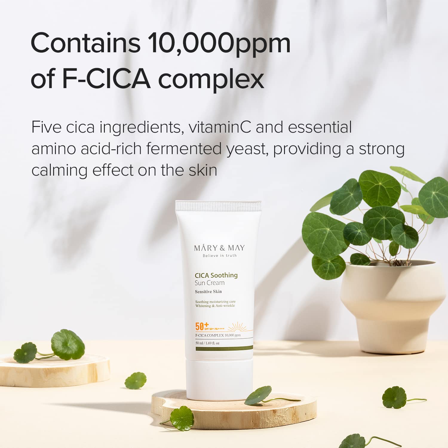 [Mary&May] CICA Soothing Sun Cream SPF50+ PA++ 50ml Wepremiumng