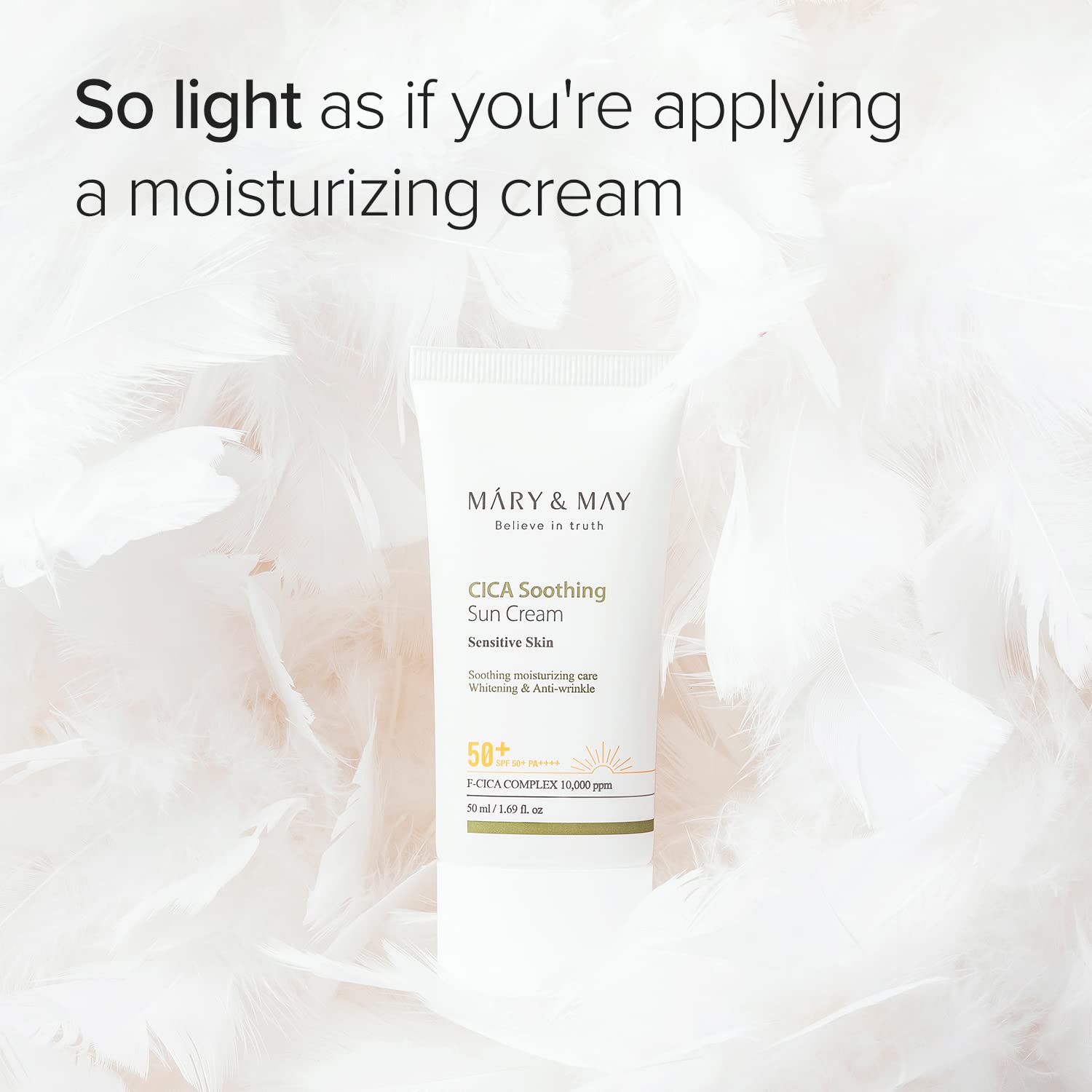 [Mary&May] CICA Soothing Sun Cream SPF50+ PA++ 50ml Wepremiumng