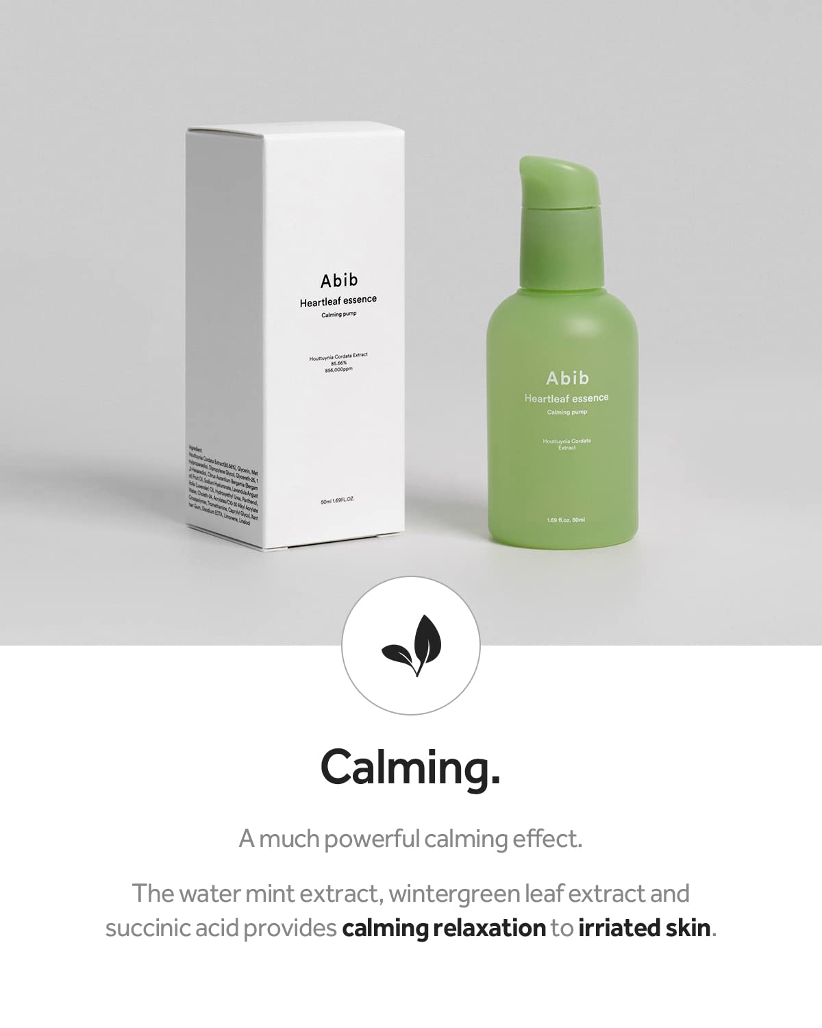 [Abib] Heartleaf Essence Calming Pump 50ml Wepremiumng