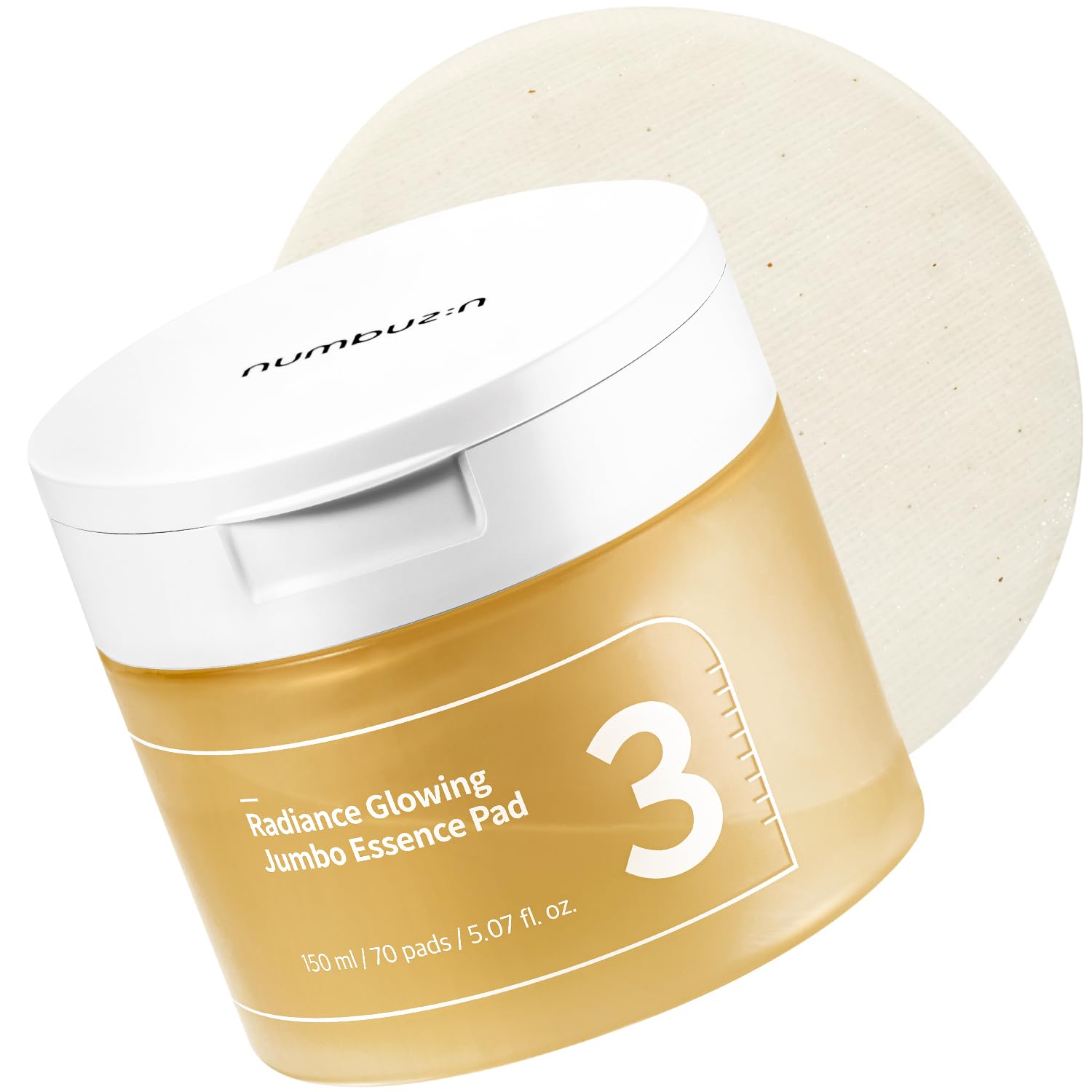 [Numbuzin] No.3 Radiance Glowing Jumbo Essence Pad (150ml *70ea) Wepremiumng