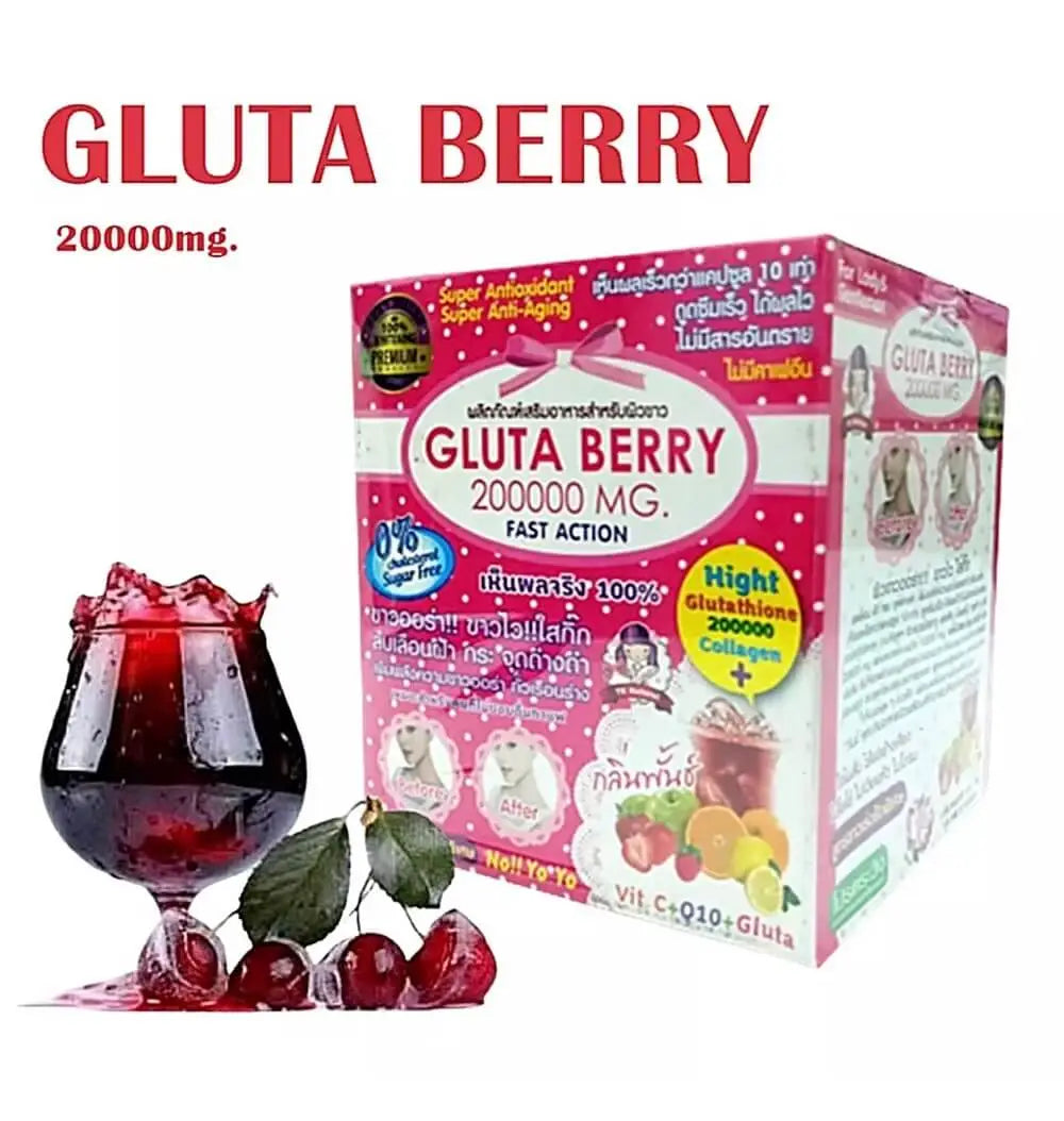 Gluta Berry 200000mg Glutathione Powder Drink Wepremiumng