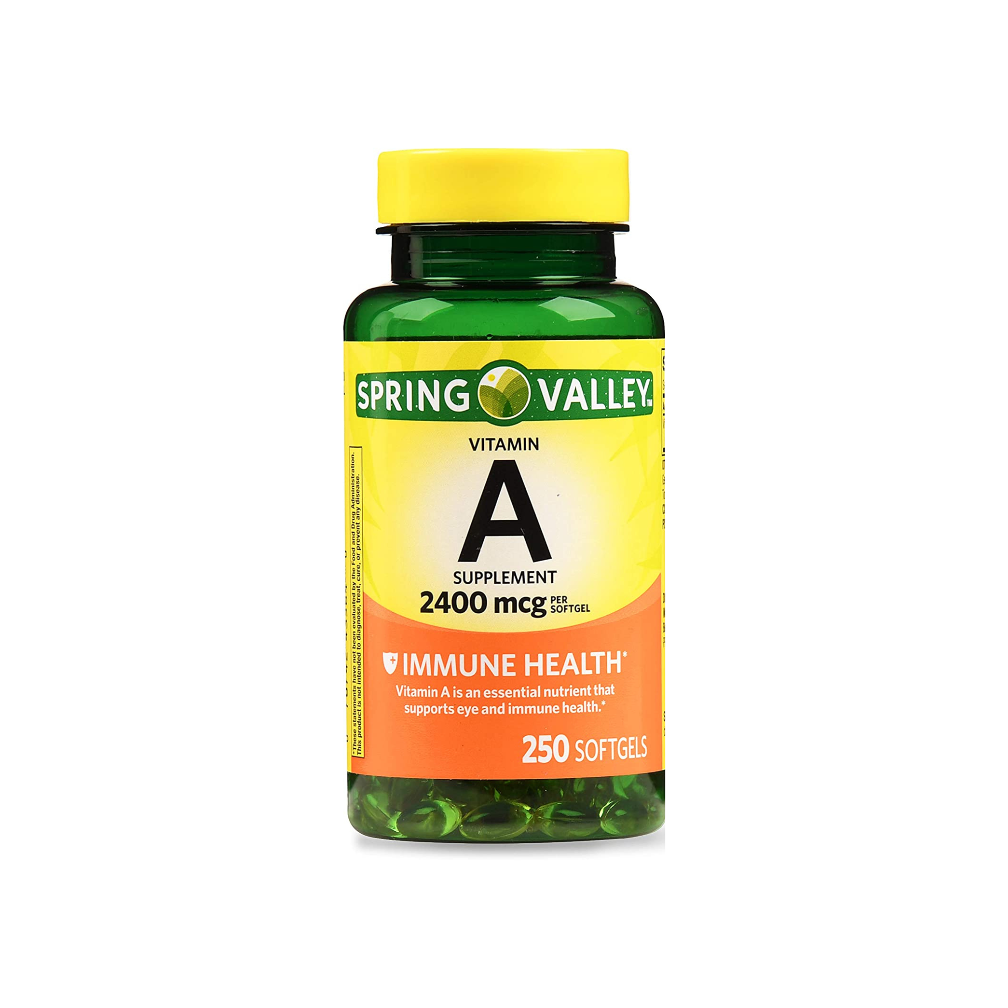 Spring Valley Vitamin A Softgels, 2400mcg, 250 Count Wepremiumng