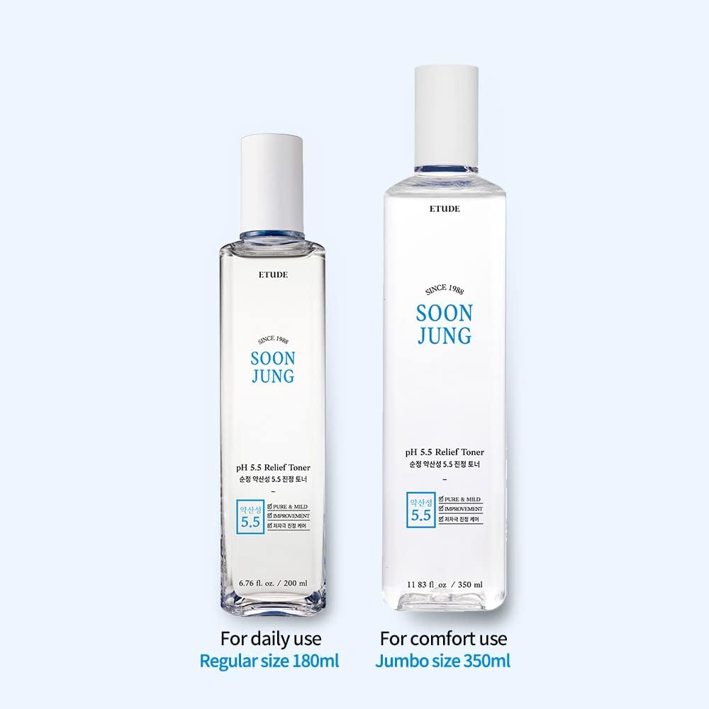 [Etude] Soon Jung PH 5.5 Relief Toner 350ml Wepremiumng