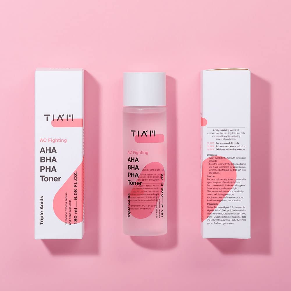 [Tiam] AC Fighting AHA BHA PHA Toner 180ml Wepremiumng